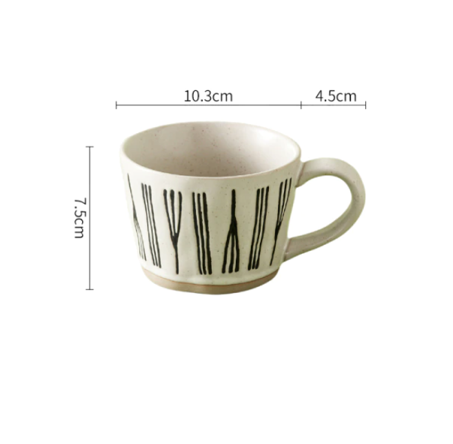 IVORE.GROUP (We cover All Import duty) – Großhandel Kaffeebecher – Retro handbemalte Keramik1