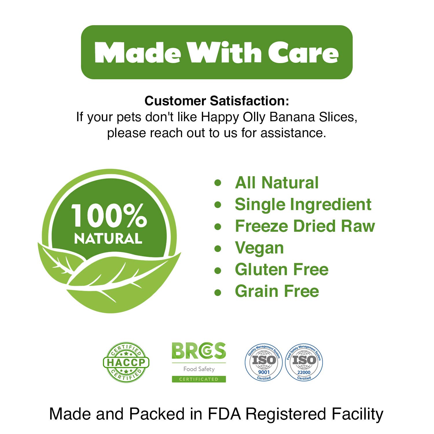 Happy Olly - Wholesale Pet Treats - Dog - Happy Olly Freeze Dried Banana- Single Ingredient Dog Treat2