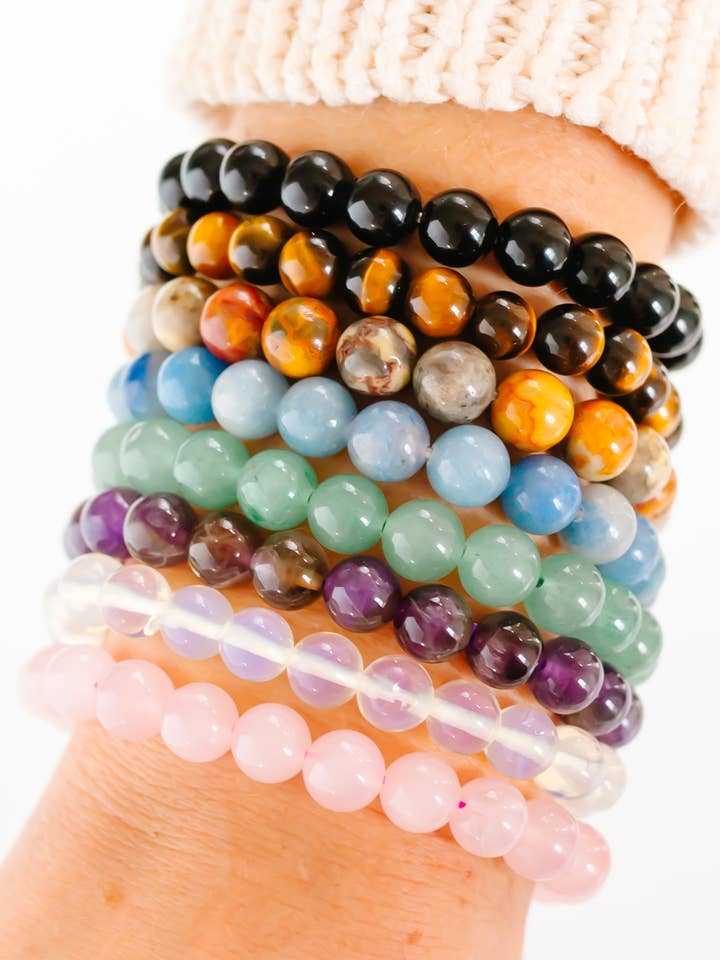 Stackable Gemstone Bracelets for wholesale by Apothecary Co.