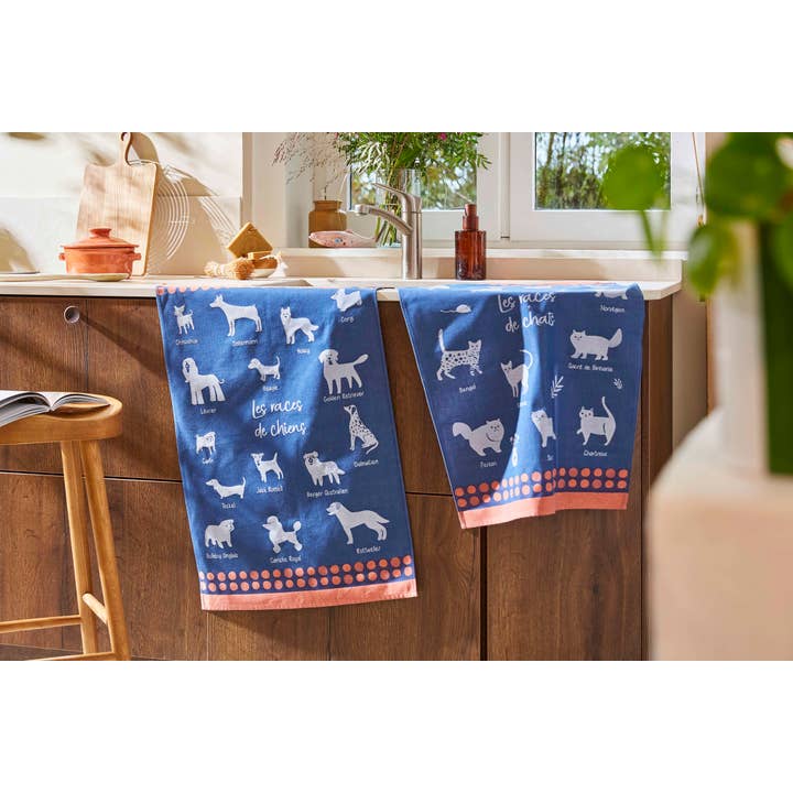 Coucke - Wholesale Tea Towel - Les races de chiens - Jacquard Tea Towel 50X75 in cotton1