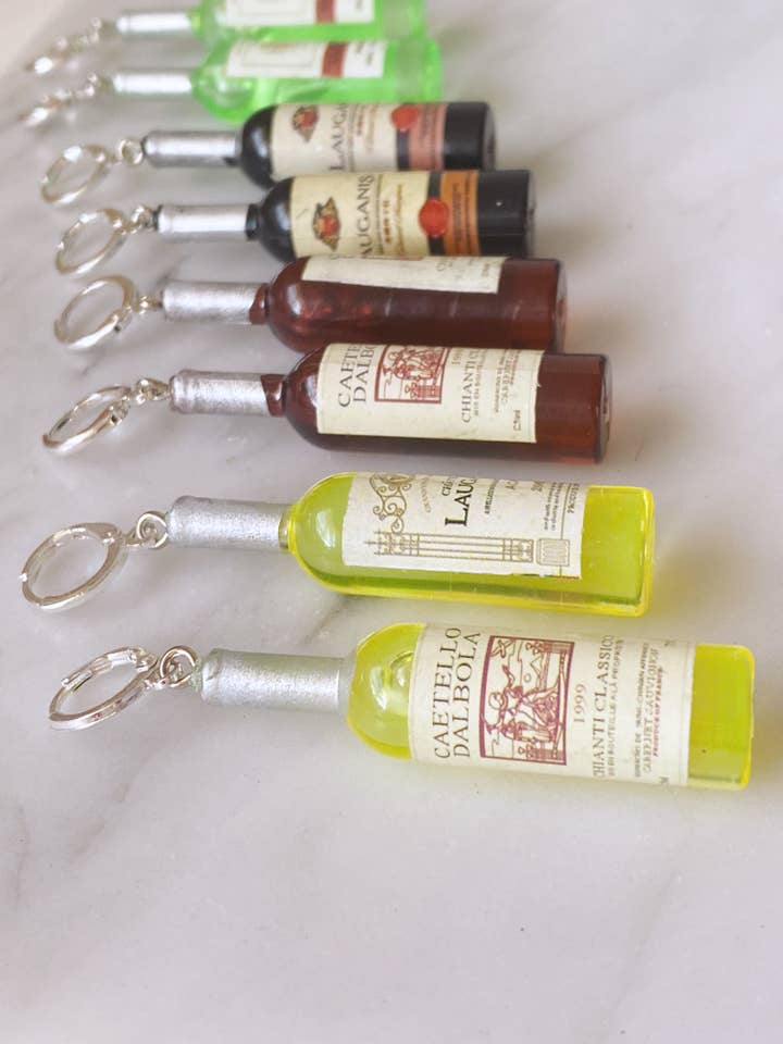 Wine Bottle Charm Earrings | Girls Night Earrings for wholesale by SJMStudios