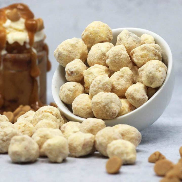 Peanut Butter Vanilla Protein Popcorn for wholesale by ICON Meals