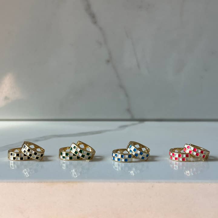 Checkered hoops for wholesale by Stirling Thyme