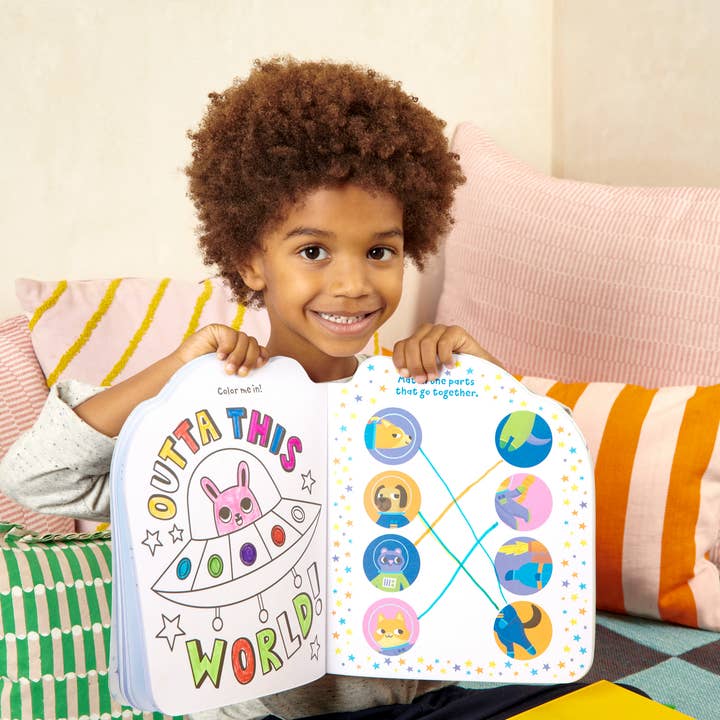OOLY - Wholesale Coloring & Activity Book - Kids & Baby - Playful Pages: Activity Book - Pets in Space (60 Pages)4