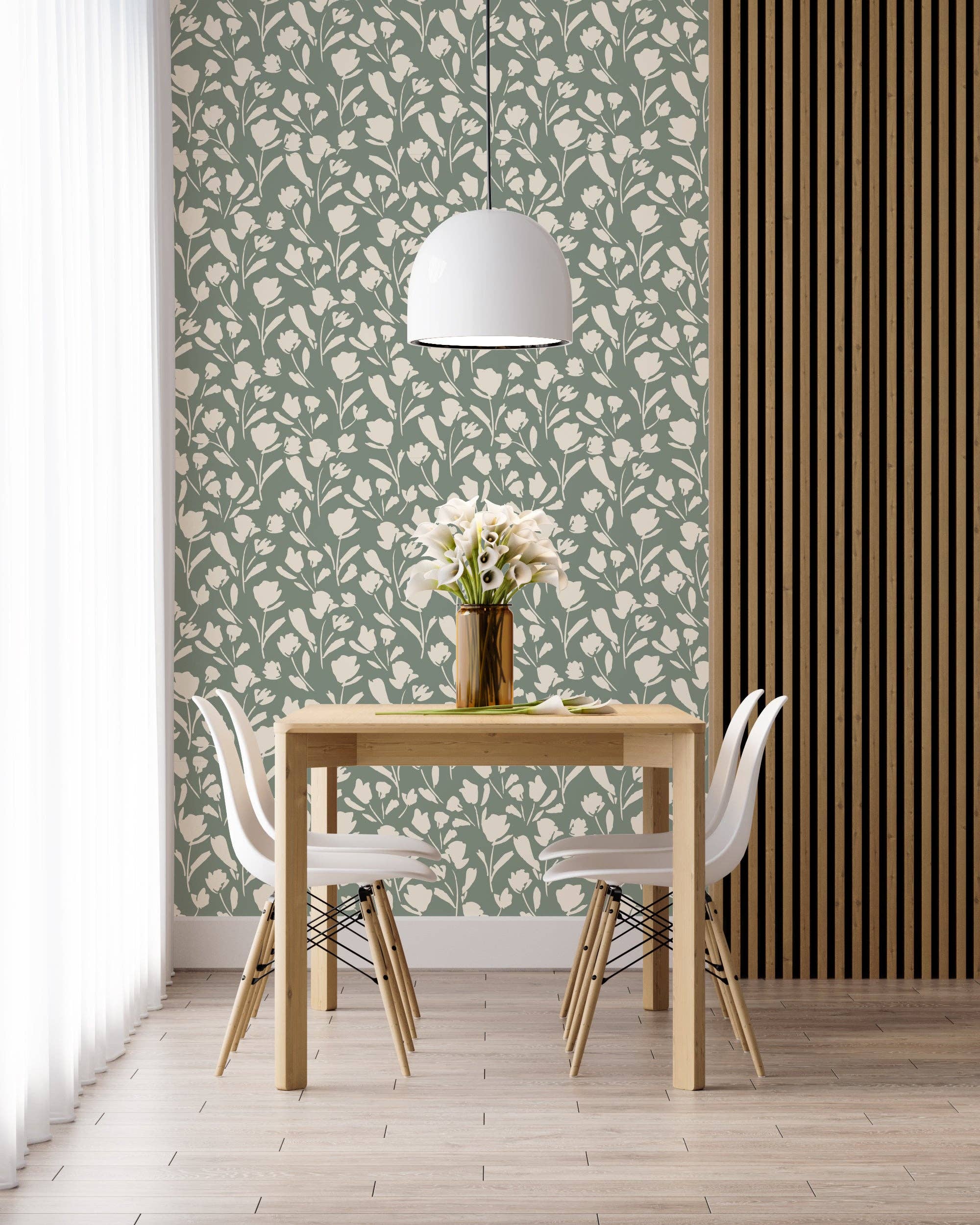 Everett Park - Wholesale Wallpaper - Calla Lily Floral Wallpaper1