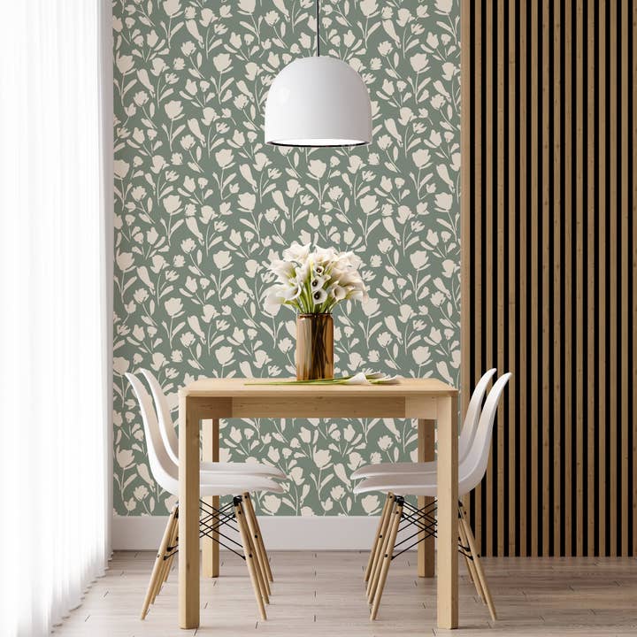 Everett Park - Wholesale Wallpaper - Calla Lily Floral Wallpaper1