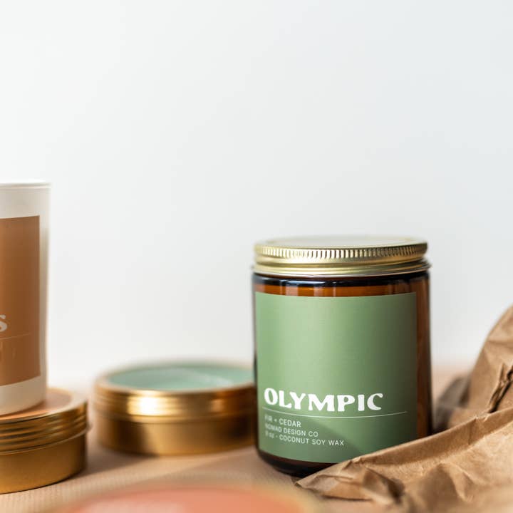 Nomad Design Co - Wholesale Jar/Filled Candle - Olympic National Park Candle