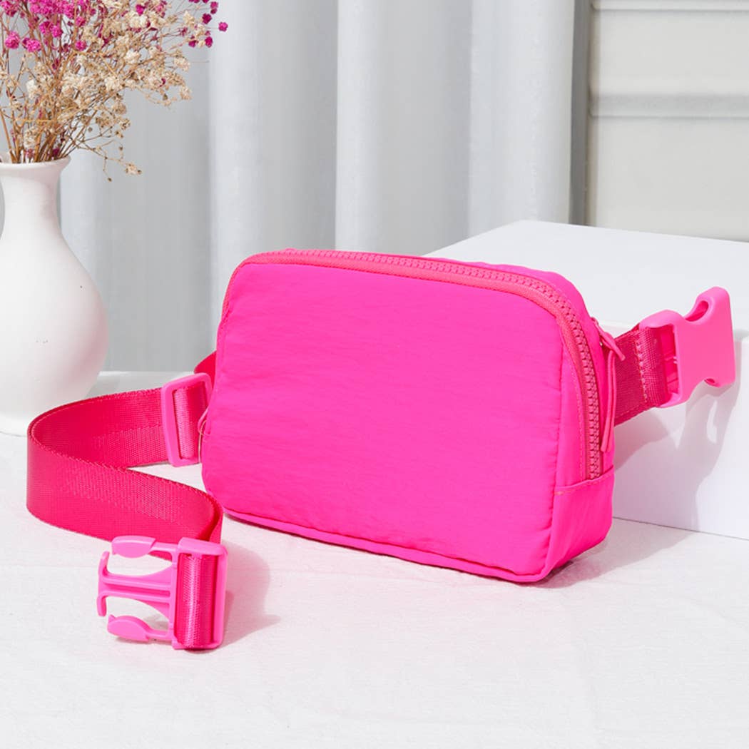 Fashion City - Wholesale Belt Bag - Women's - Water-Resistant Mini Sling Belt Bag-Light Colors13