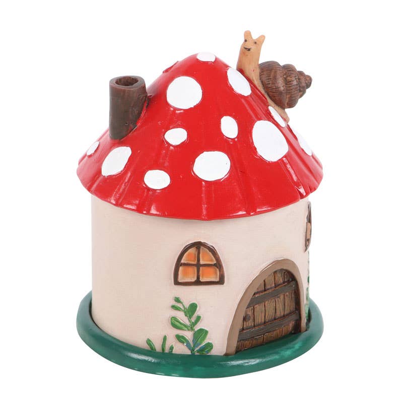 Something Different Wholesale - Wholesale Incense Holder - Mushroom House Resin Incense Cone Burner2
