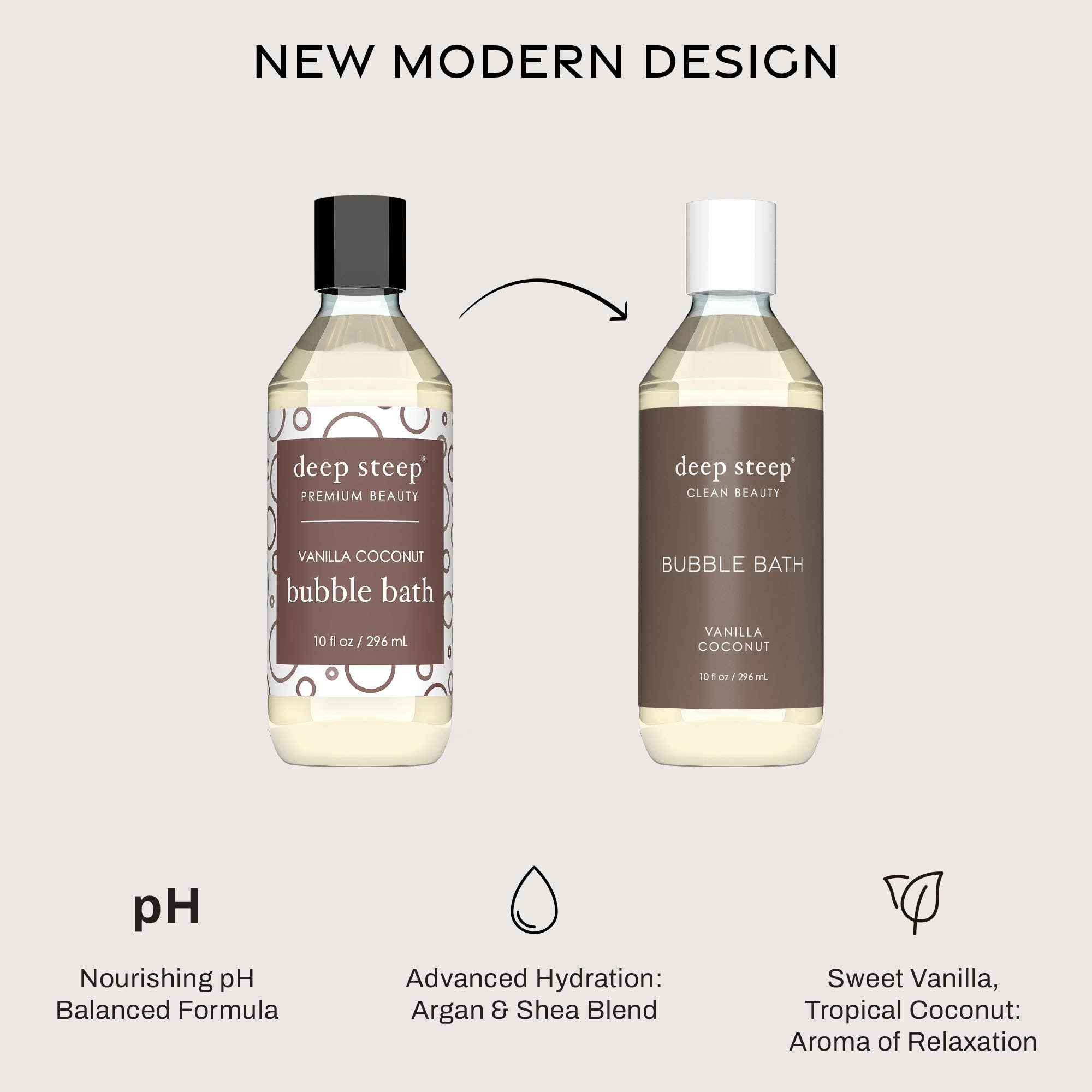 Deep Steep Clean Beauty - Wholesale Bubble Bath - Bubble Bath - Vanilla Coconut 10oz2