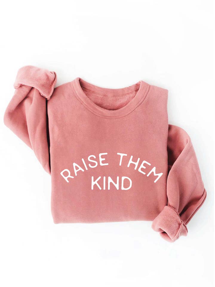 OAT COLLECTIVE - Wholesale Graphic Sweatshirt - Women's - RAISE THEM KIND Graphic Sweatshirt13