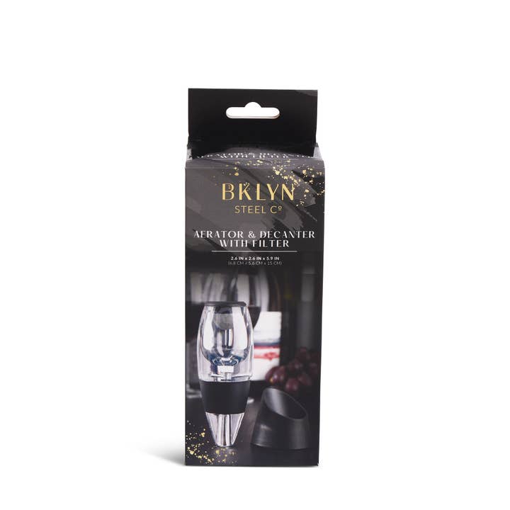 Core Home - Wholesale Wine Aerator - Wine Aerator & Decanter with Filter - Black