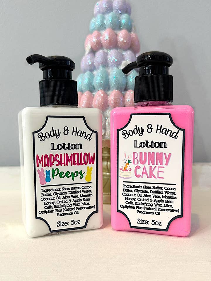 Bunny Cake Hand & Body Lotion for wholesale by Mandatory Me Time