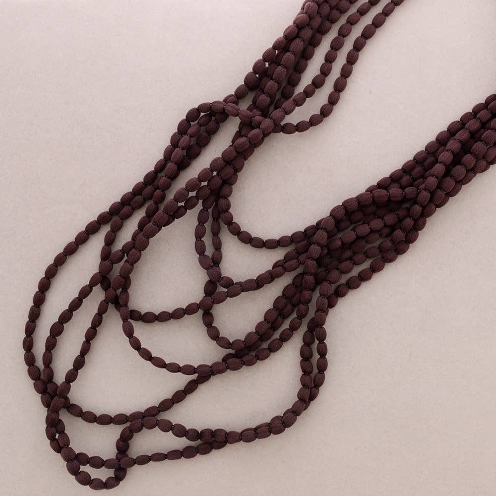 Sonata - Wholesale Beaded/Pearl Necklace - Multi Wool Bolitas Collar3