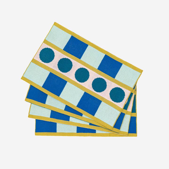 VERLOOP | knits - Wholesale Placemat - Stripe Dot Placemat Set2