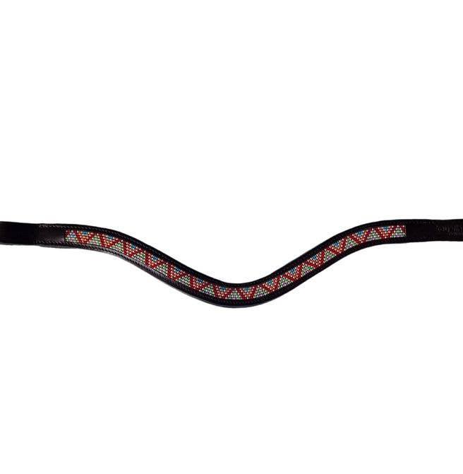 kay-line - Wholesale Pet Collar - Dog - Leather HORSE Browband WHITE PULSE1