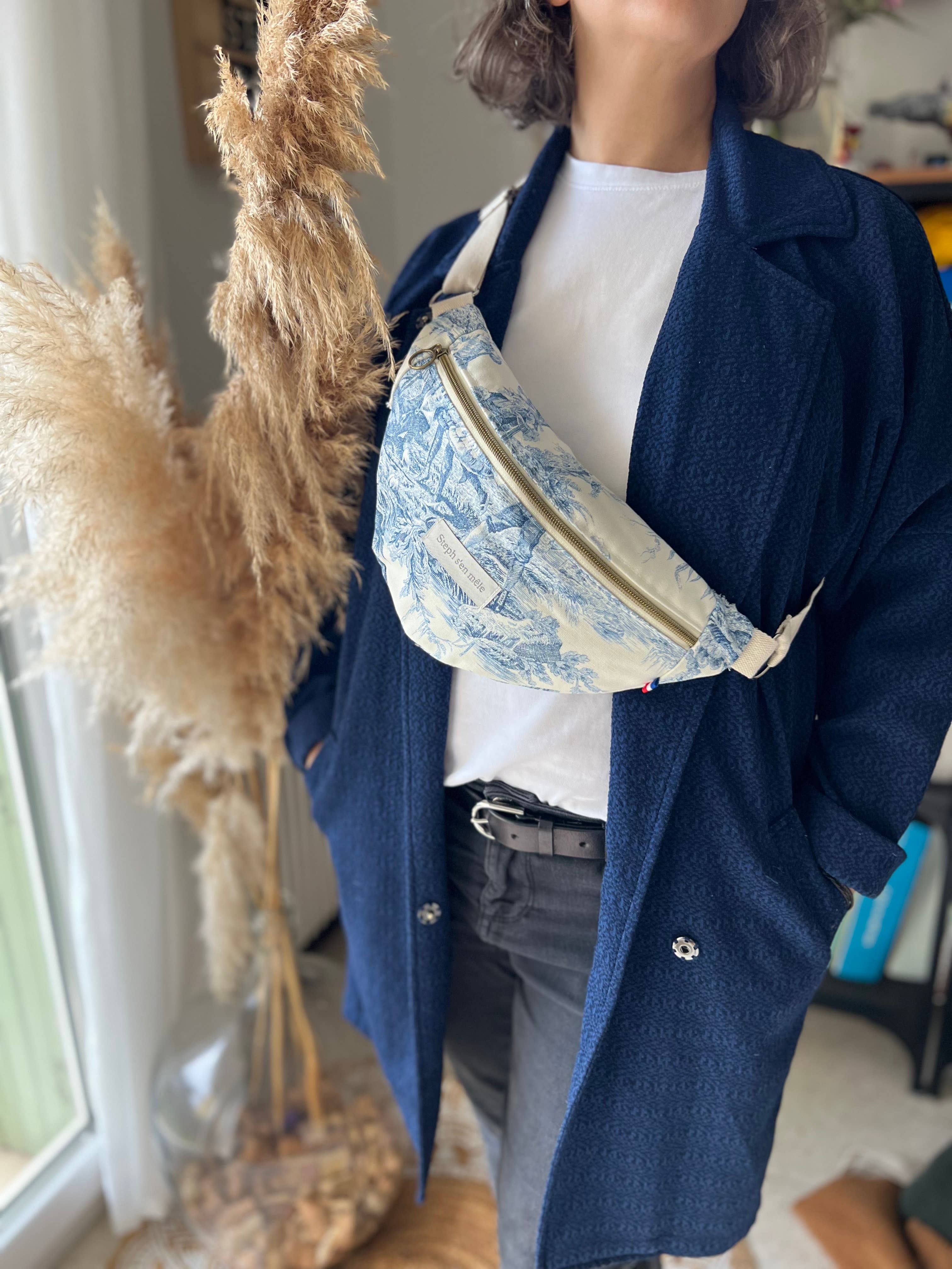 Steph s'en mêle – Engroshandel Skuldertaske – til kvinder – Toile de Jouy bumbag0