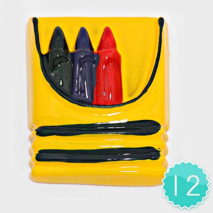 12 PCS - Crayon Resin Cabochons for wholesale by Sensibling Corp.
