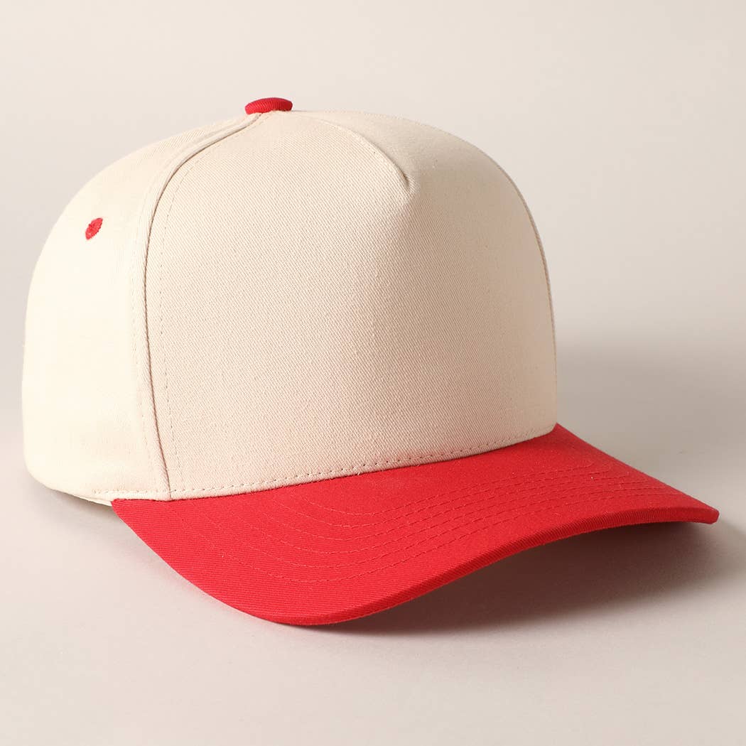 Fashion City - Wholesale Baseball Cap - Unisex - Plain Two-Tone Canvas Cotton Trucker Hat16