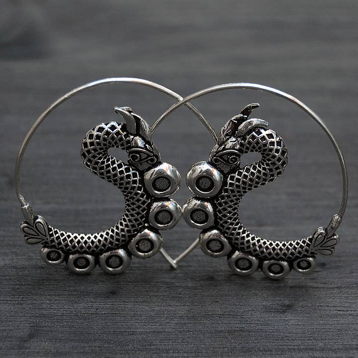 Spiral Dragon Earrings for wholesale by Gypsy Winds Bcn
