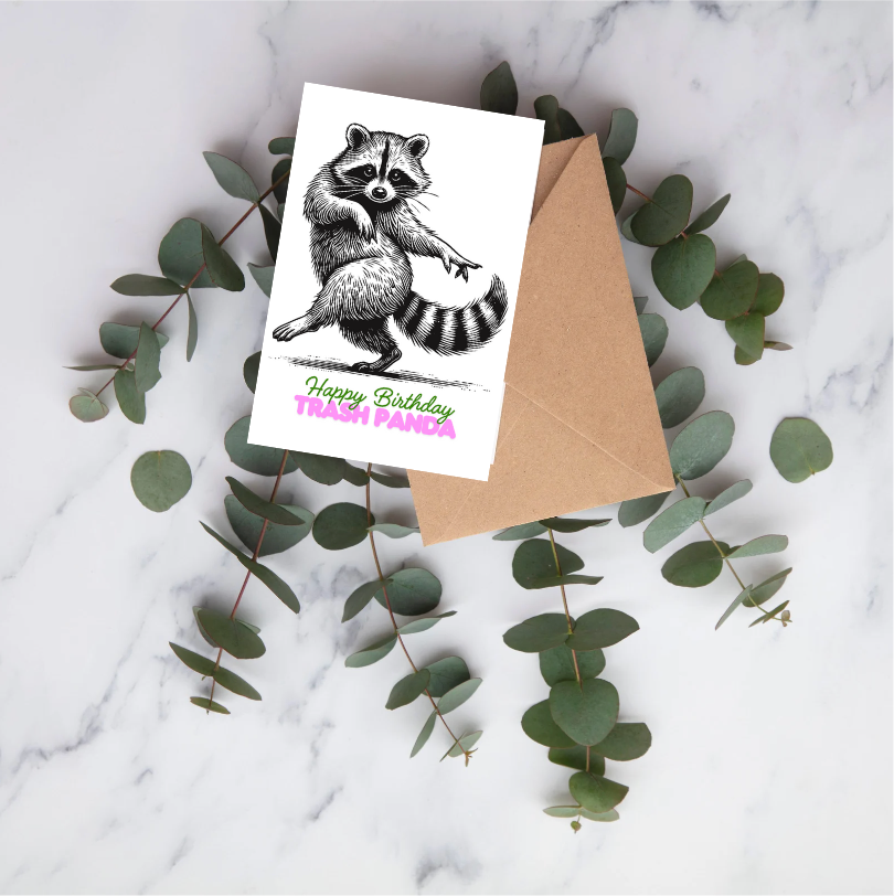 Party Collective - Wholesale Birthday Card - Happy Birthday Trash Panda Card2