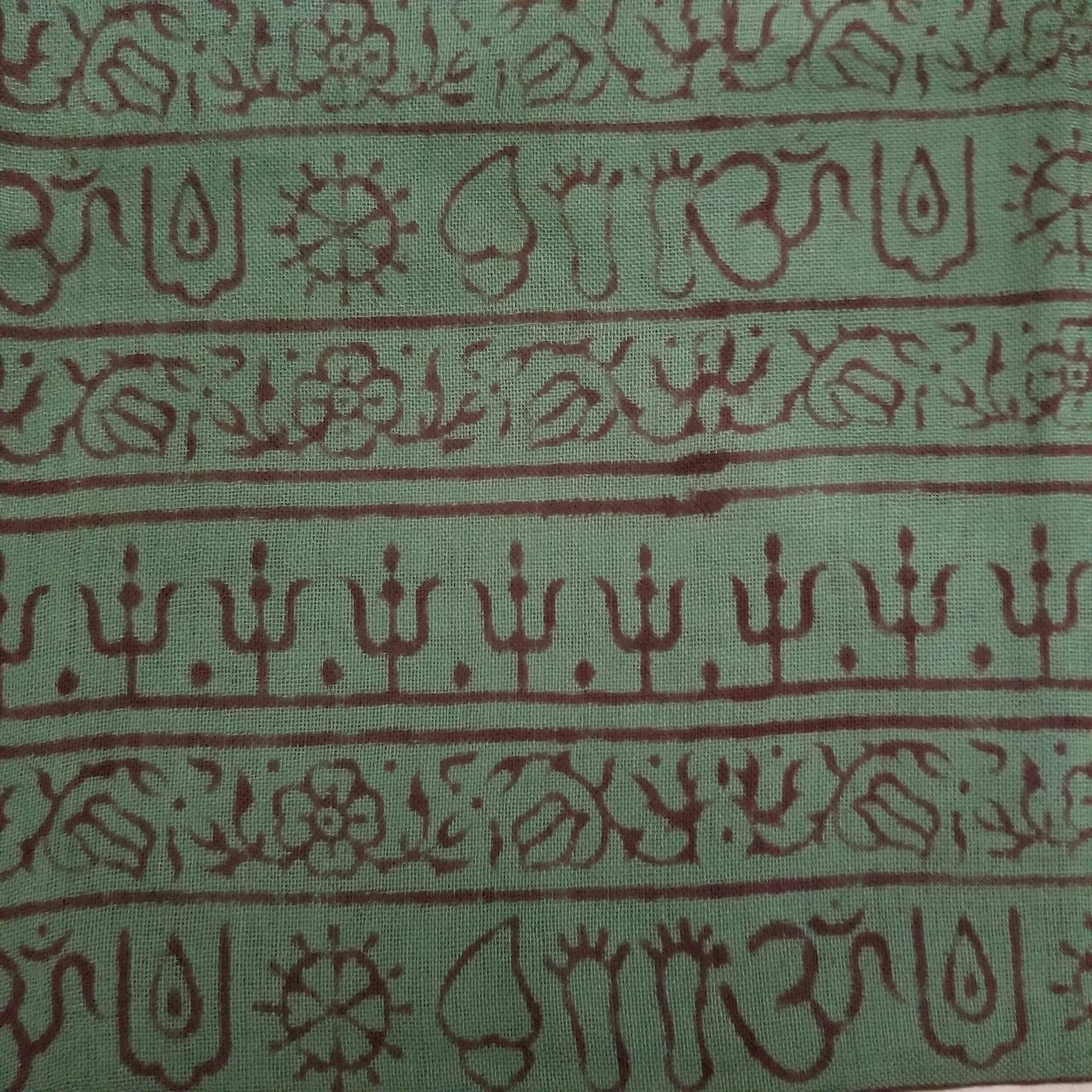 OMSutra – Cachecol - Mulher por atacado – OM Hand Block Bhakti Yoga Oração Sânscrito Hindu Mantra Shawl0