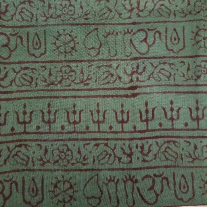 OMSutra – Cachecol - Mulher por atacado – OM Hand Block Bhakti Yoga Oração Sânscrito Hindu Mantra Shawl