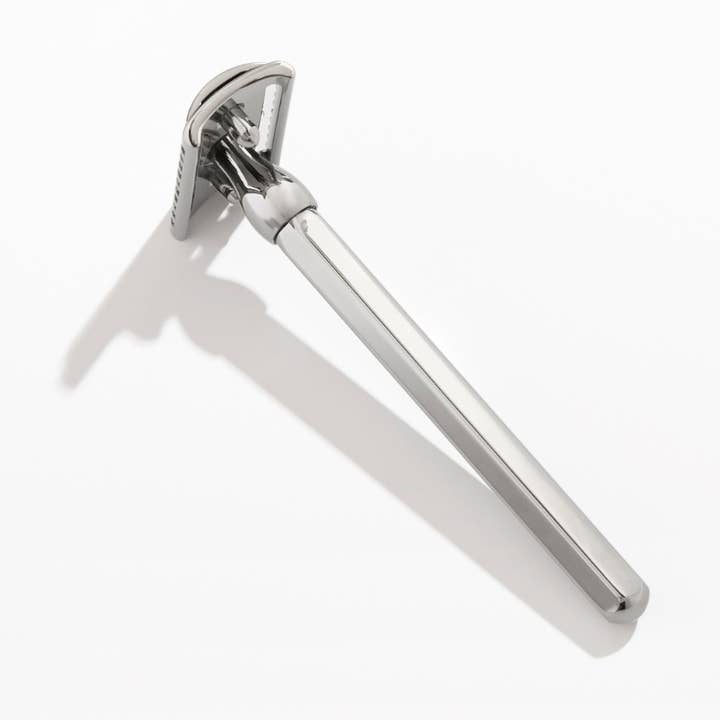 Ruthenium finish hexagonal safety razor for wholesale by Plisson 1808