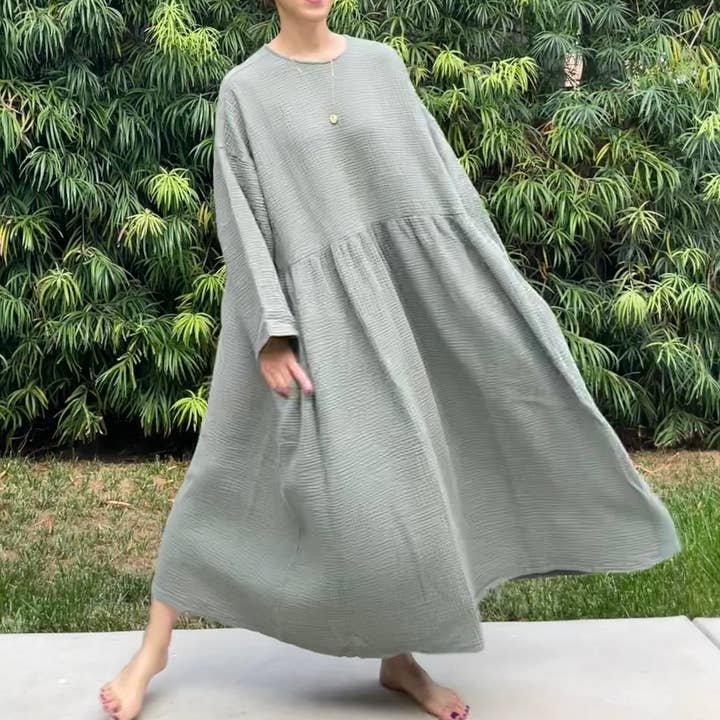 Picnic Dress Sage for wholesale on Faire3