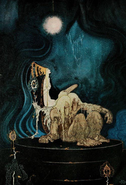 Rock Paper Scissors Wall Art - Wholesale Art Print - East of the sun and west of the moon pl 23 (1922) by Kay Rasmus Nielsen