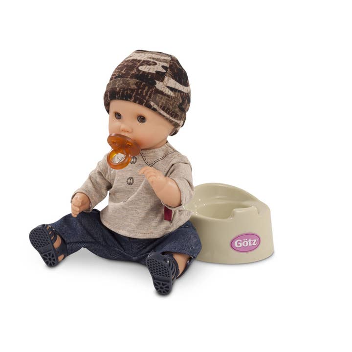 Gotz - Wholesale Doll - Kids - Gotz Aquini 13" Drink & Wet Anatomically Correct Boy Doll