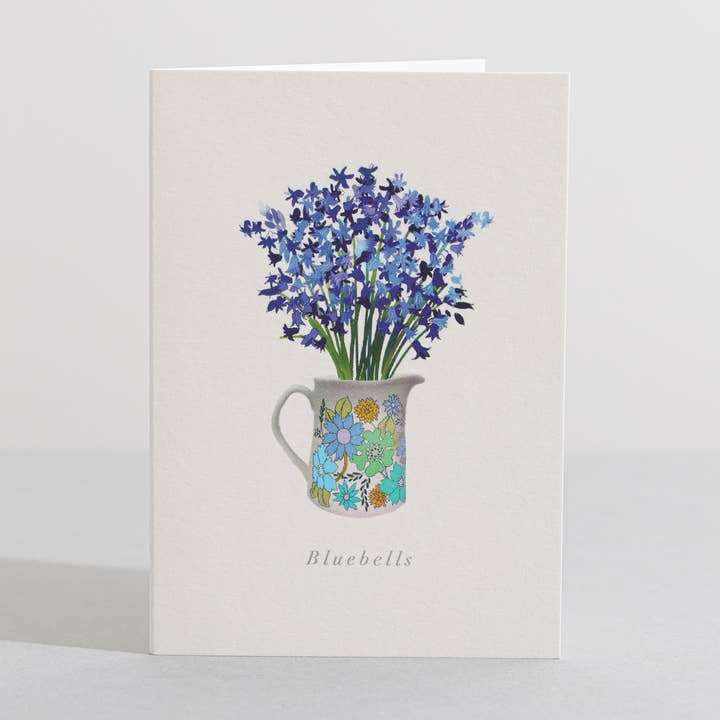 Bluebell Botanical Flower Eco Mini Card for wholesale by Sara Sayer