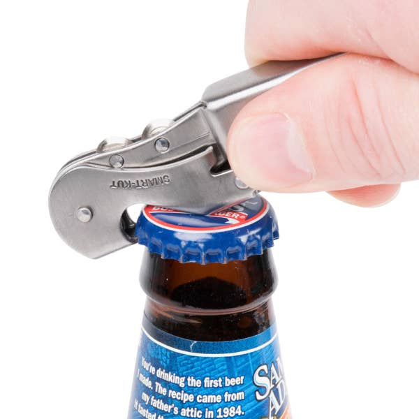 Stainless Steel Premium TSA-Approved Waiter's Corkscrew (Smart-Kut) for wholesale on Faire