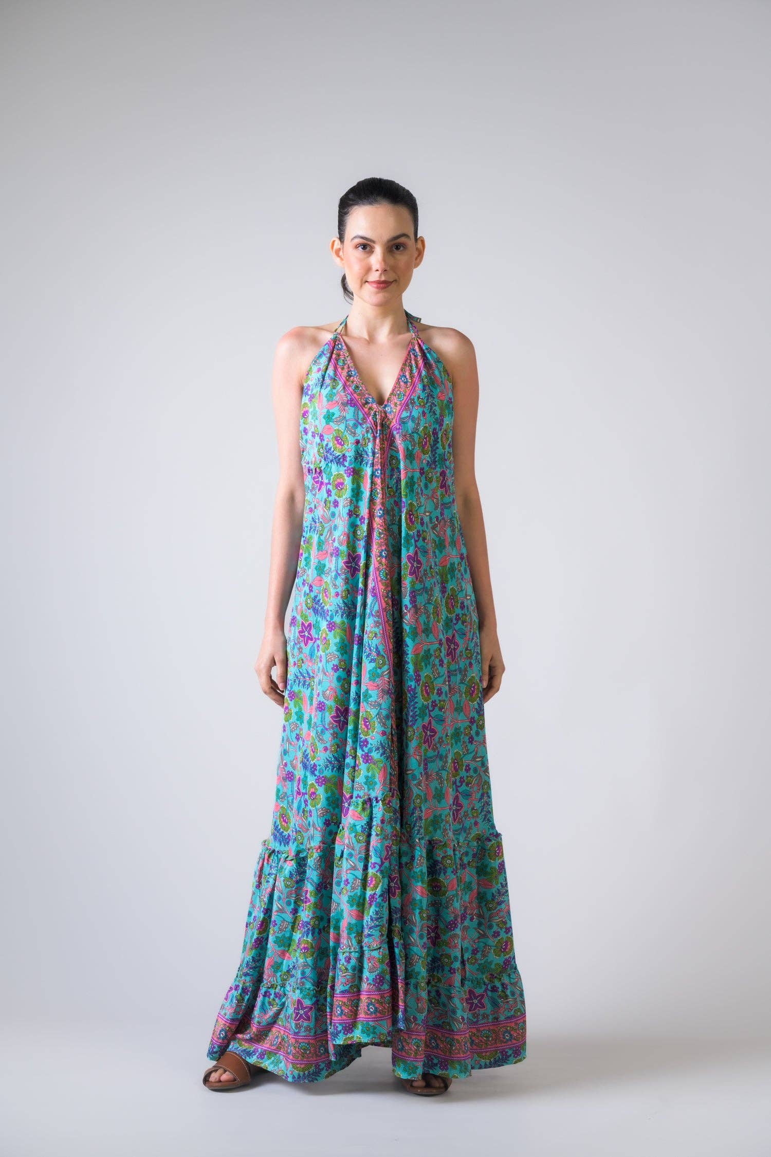 Assorted Rhea Patterned Halter Dress for wholesale on Faire0