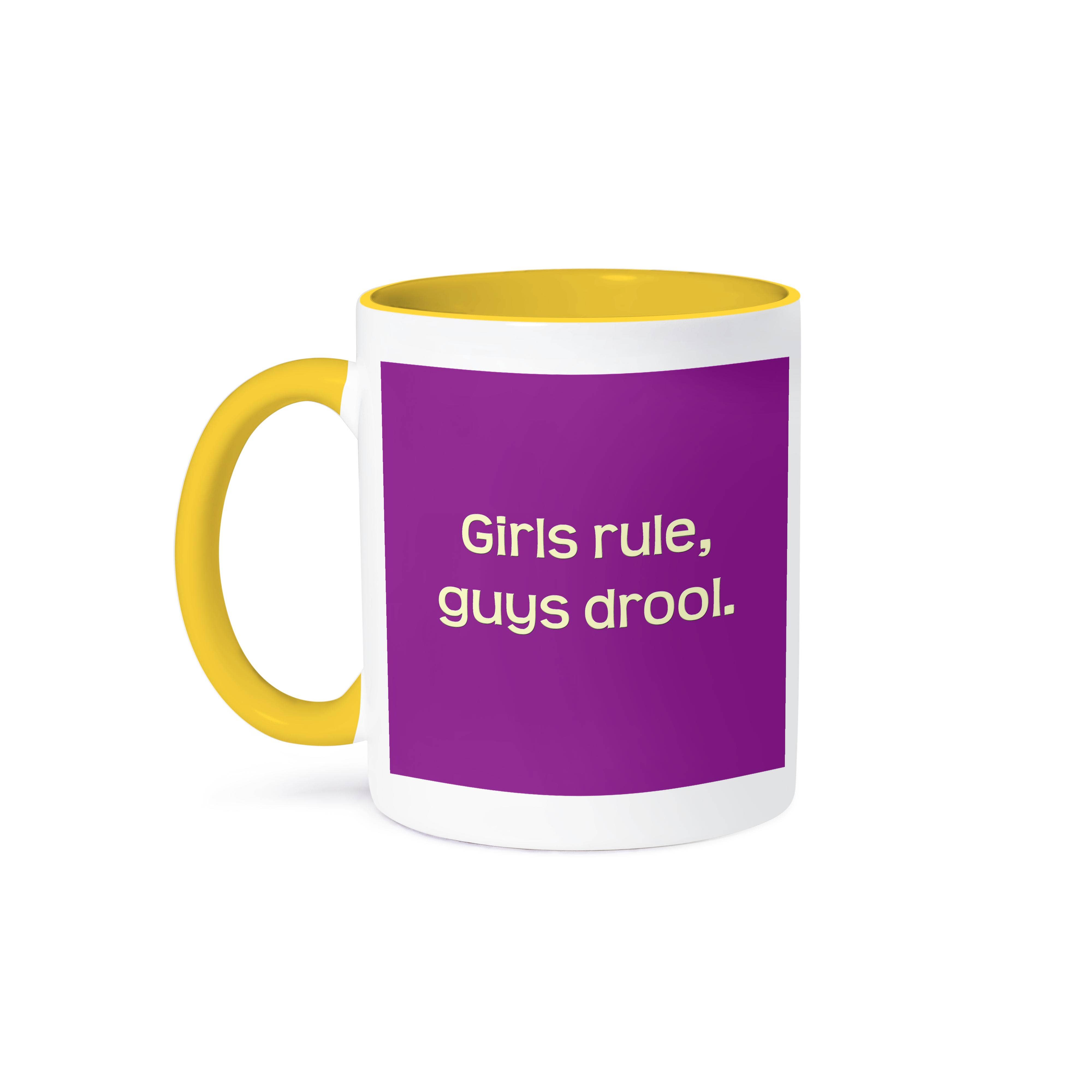 3dRose - Wholesale Coffee Mug - 3dRose, Girls Rule, Guys Drool, Mug0