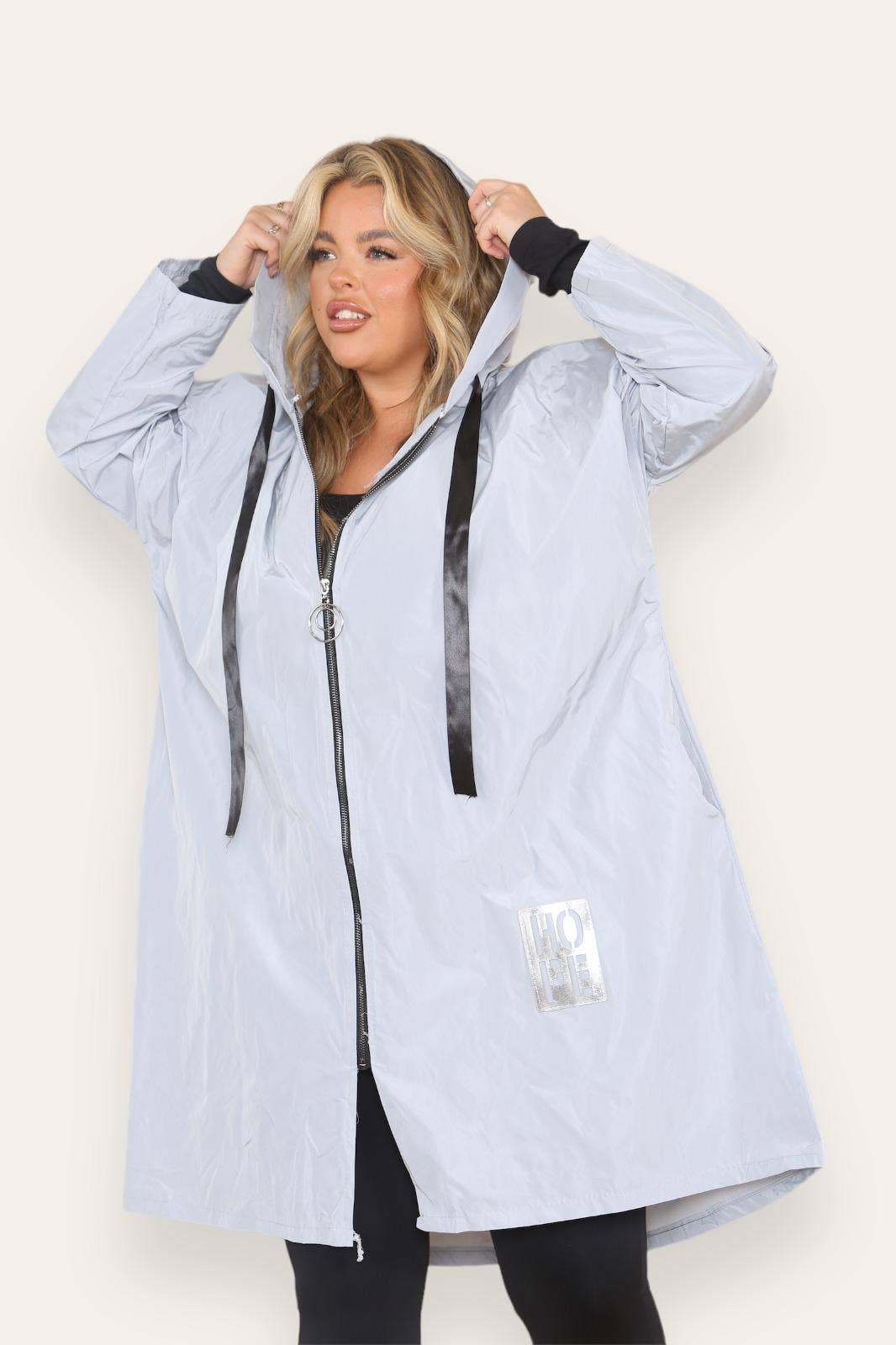 Miss Bold - Wholesale Raincoat - Women's - Oversized Hooded Rain Mac55
