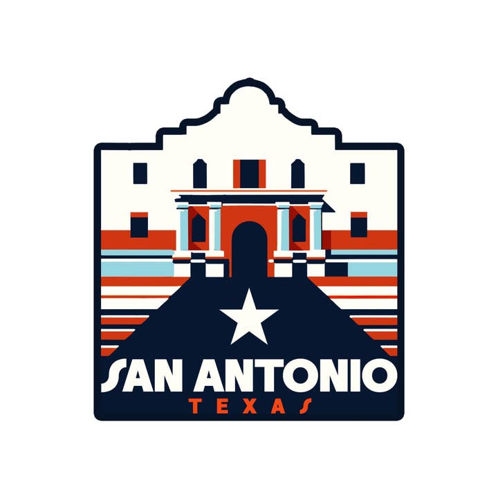 San Antonio Sticker for wholesale by Vagabond Heart