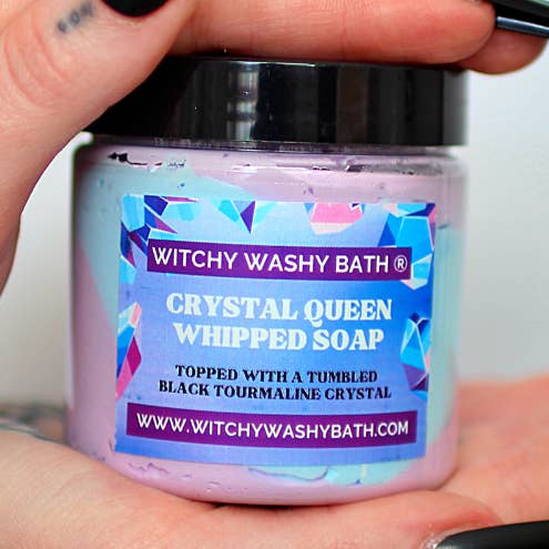 Crystal Queen Whipped Soap for wholesale by Witchy Washy Bath ®