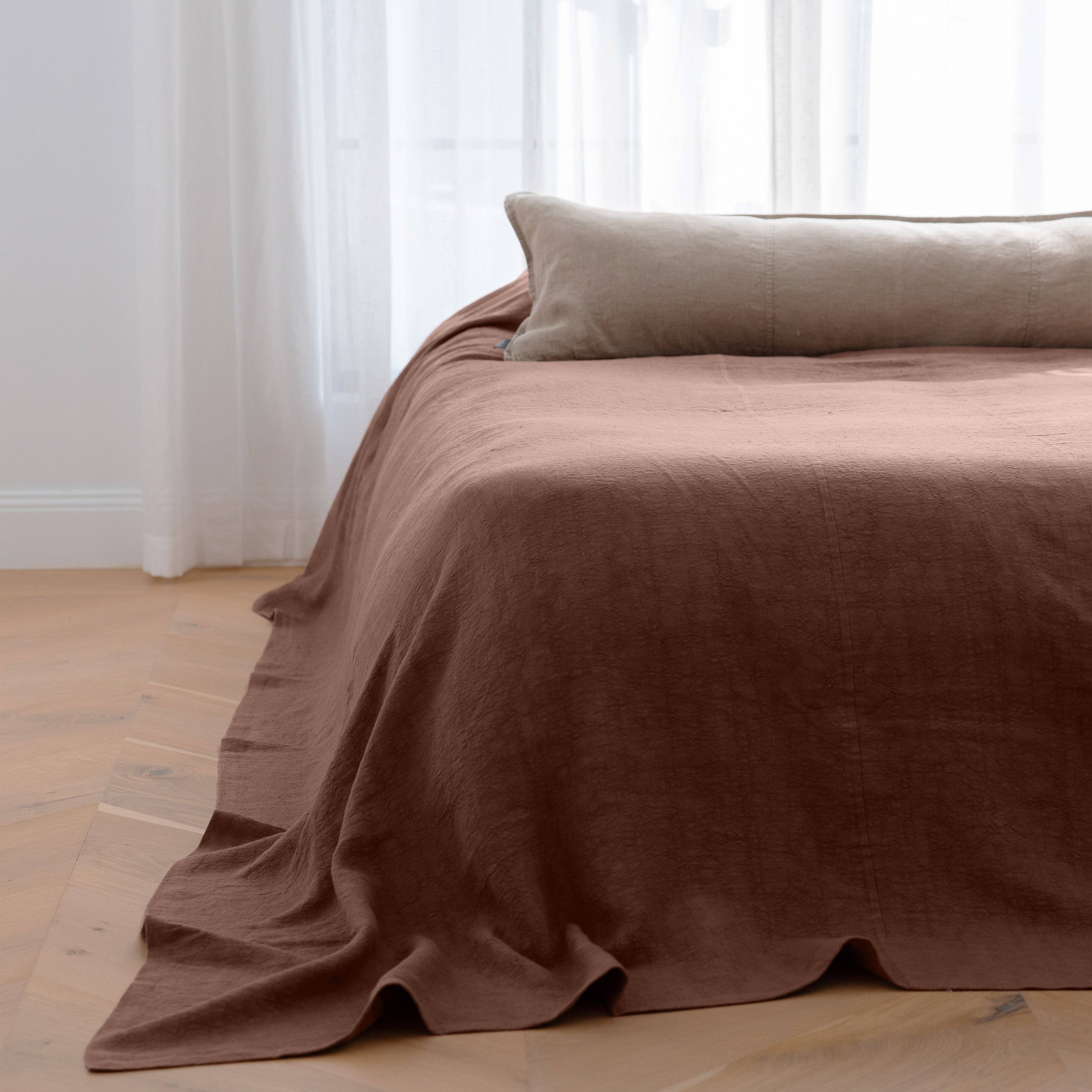 Argilla Copertura Letto in Lino Luca - Argilla in vendita all'ingrosso su Faire4