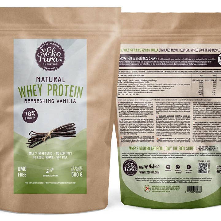 Ekopura Nutrition – wholesale Protein/superfood powder – Whey Protein Vanille6