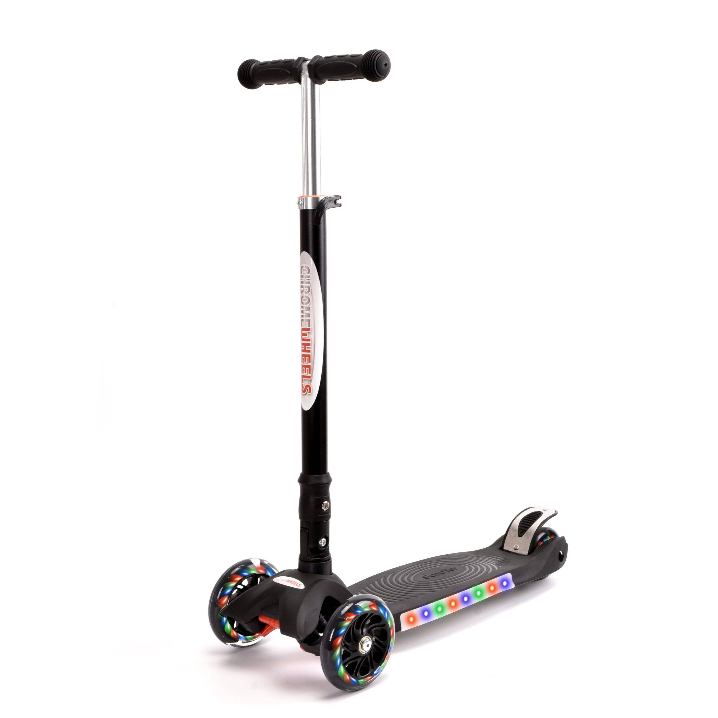 XHong Group Inc. - Wholesale Bike/Scooter - Kids - Chromewheels Wheels Larege Foldable Cliding Scooter  Black0