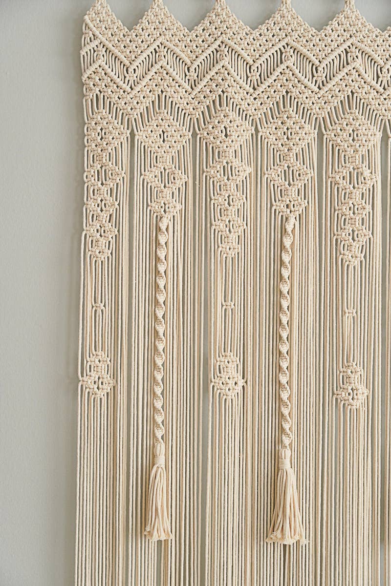 BeanDaikon – wholesale Curtain – Macrame Boho Tassel  Curtain C1612