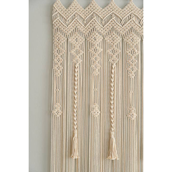 BeanDaikon - Wholesale Curtain - Macrame Boho Tassel Curtain C1612