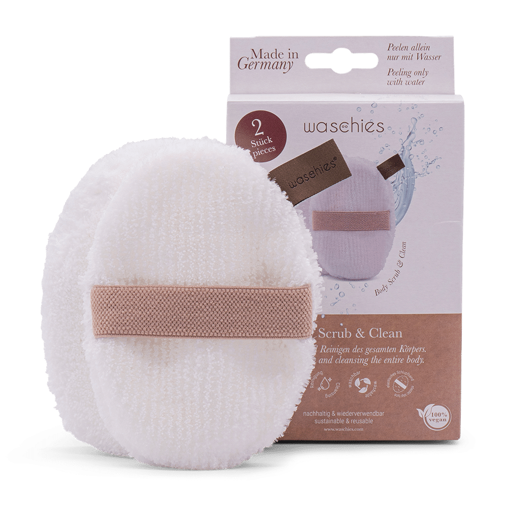 waschies - Vente Gommage/exfoliant pour le corps - Gant exfoliant et nettoyant pour le corps - lot de 25