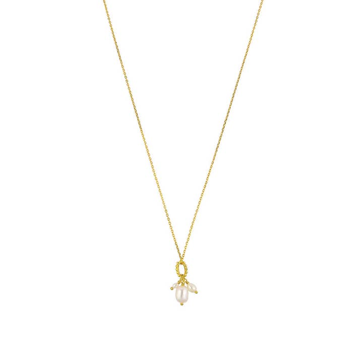 Collier de perles Donna en argent sterling - Or pour la vente par Jolie & Deen