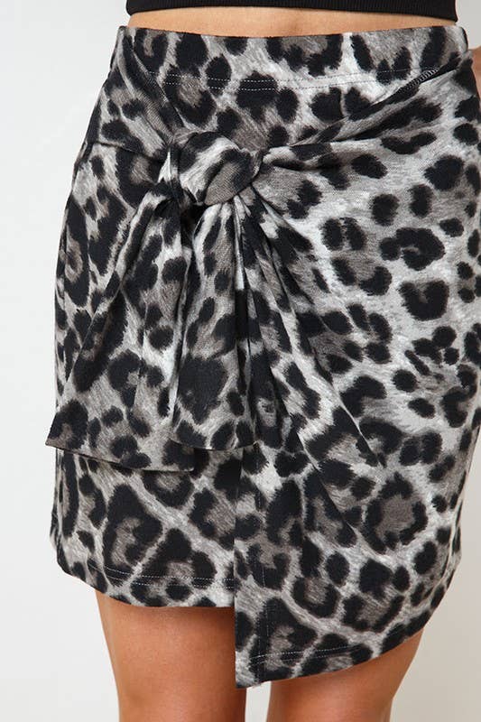 ILLA ILLA - Wholesale Skirt – Women’s - Leopard Wrap Skirt