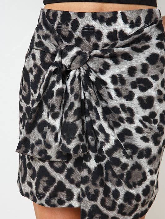 ILLA ILLA - Wholesale Skirt – Women’s - Leopard Wrap Skirt0