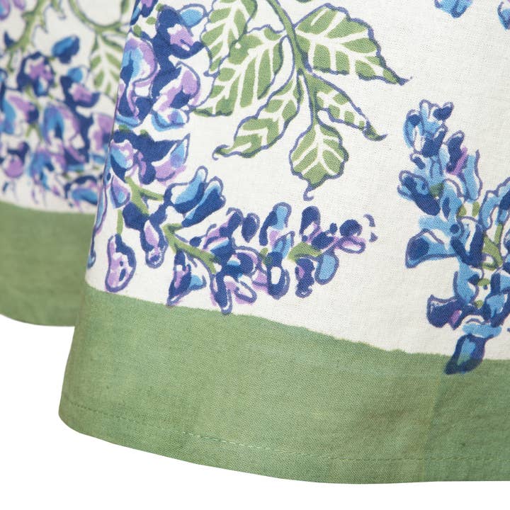 Couleur Nature - Wholesale Tablecloth - Wisteria Blue & Green | Tablecloth7