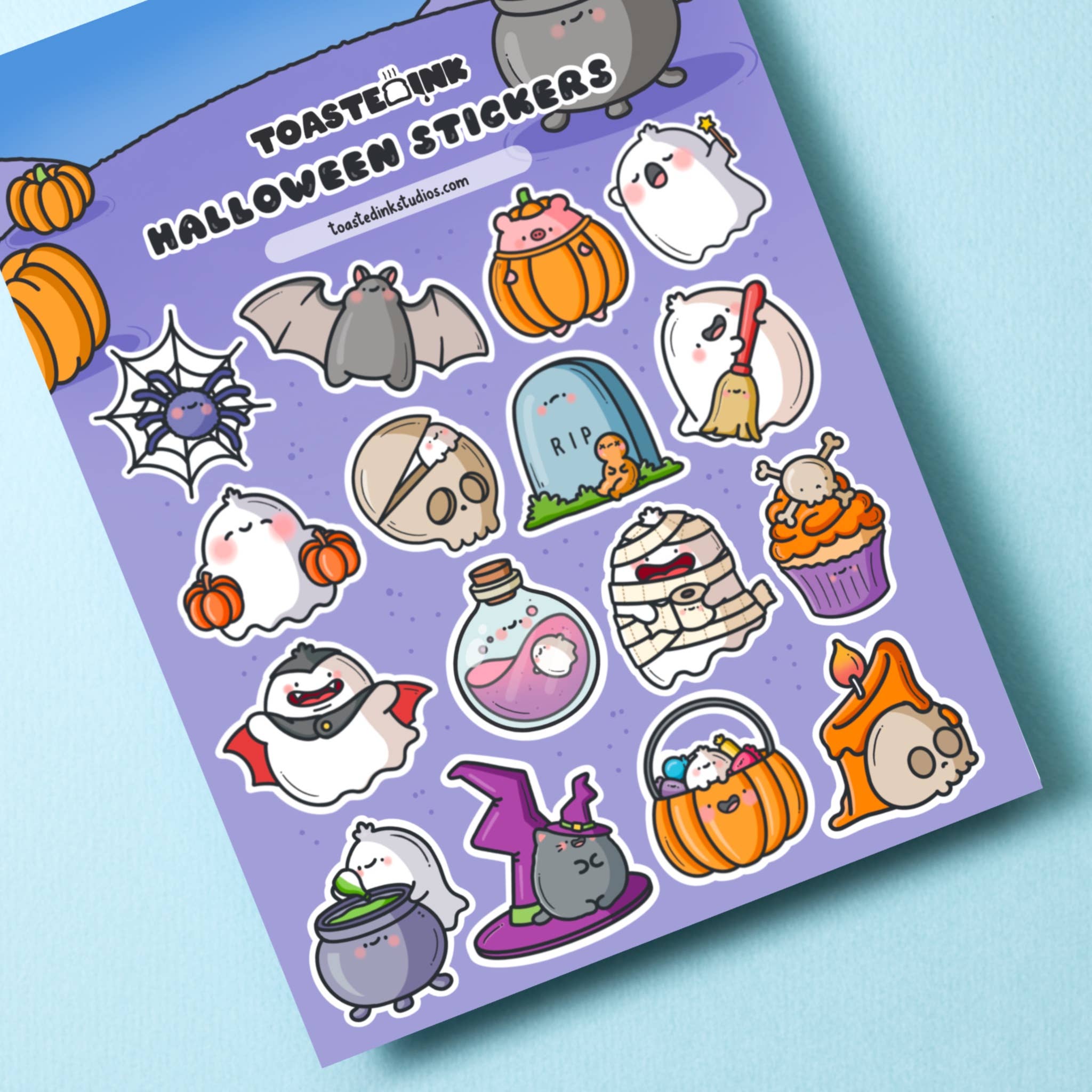 Toastedink – wholesale Sticker – Halloween Sticker Sheet | Cute Stickers1
