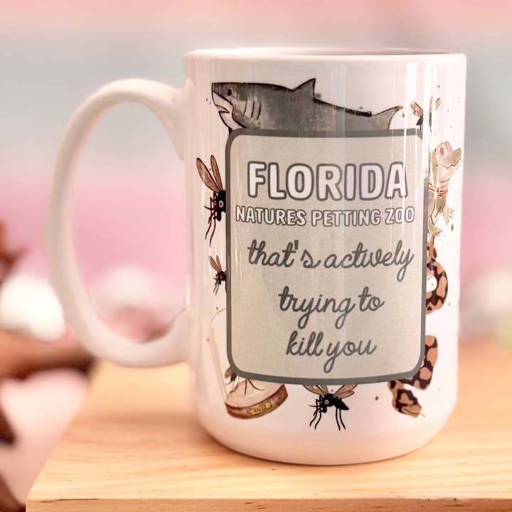 Florida Petting Zoo 15oz Mug for wholesale by HandCrofted